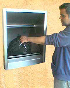 Ductos chutes de basura y ropa en edificios