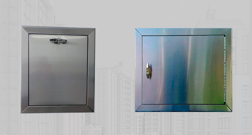 Puertas para basura y lavandería en edificios